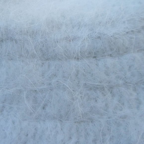 Angora Vintage 90s David & Young Nylon Bucket Hat Ivory Fuzzy Cecilia Collection - Picture 3 of 5